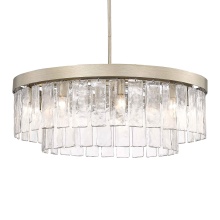 Golden Canada 1768-9 WG-HWG - Golden Lighting Ciara 9-light Chandelier in White Gold